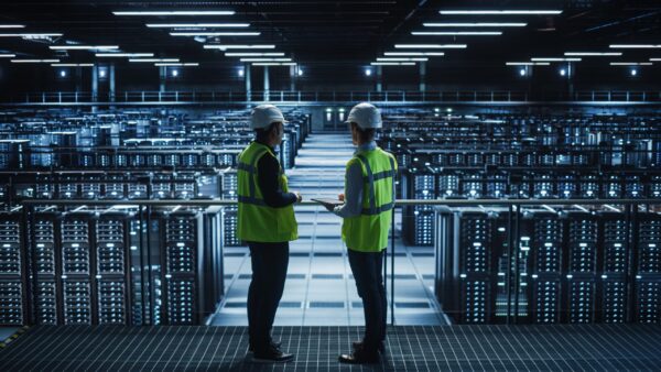 Data,Center,It,Specialist,And,System,Administrator,Talk,,Use,Tablet